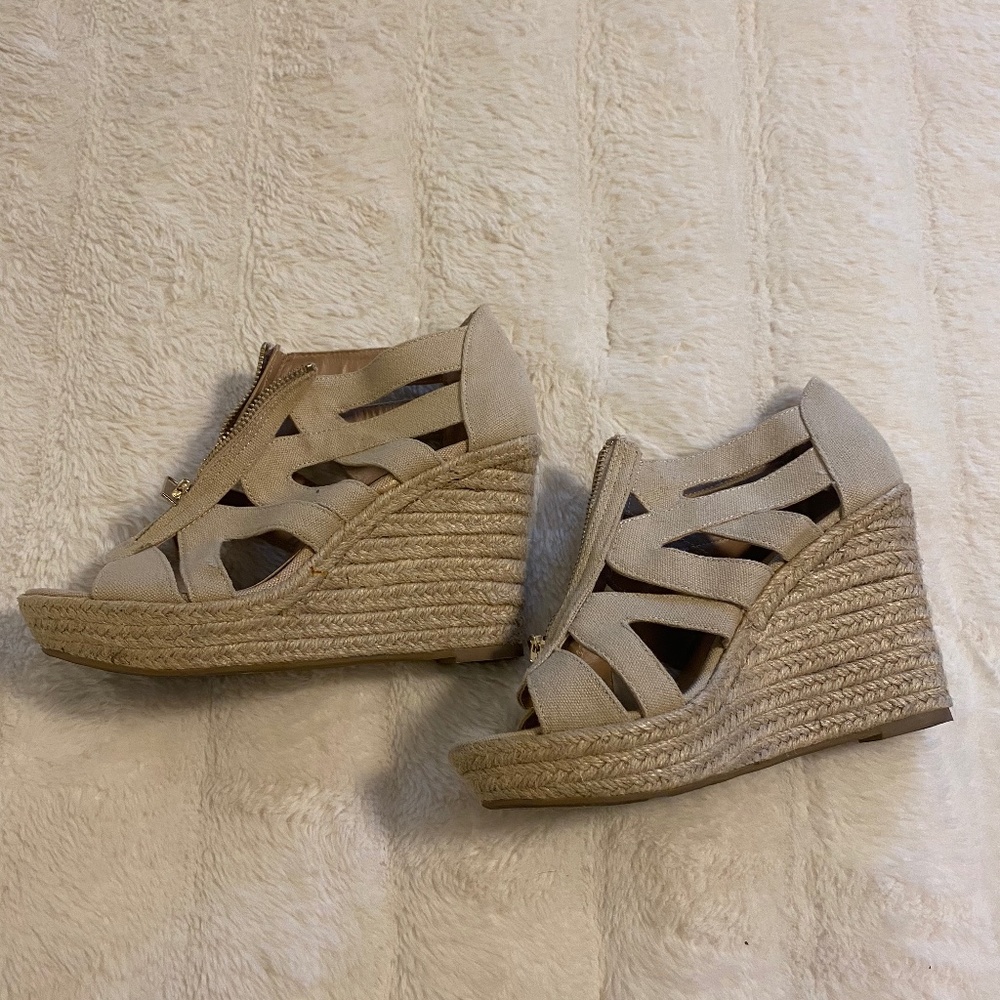 Merona tan colored wedges-from target